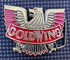 Vintage Honda Goldwing SOLID BRASS Belt Buckle Goldwing ...