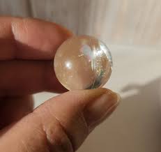 AAA Rainbow Clear Quartz Sphere With Inclusions, From Brazil ...