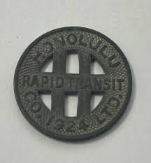 Honolulu Rapid Transit 1924 Good For Full Fare 5/8” Wide ...