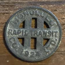 VINTAGE HAWAIIAN 1924 HONOLULU RAPID TRANSIT TOKEN COIN ...
