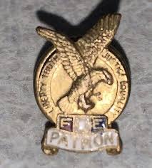 Vintage FOE Fraternal Order Of Eagles PATRON Screw Back ...