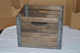 Vintage 6 Bottle FOREMOST DAIRY Wood & Steel Milk Crate 1957 | eBay Australia