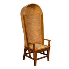 Scottish 1900s Orkney Island Canopy Chair with Hooded ...