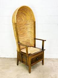 Sold at Auction: Oak and Woven Rush Orkney Chair