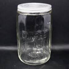 ANTIQUE HOOSIER JAR PANELED COFFEE CANISTER | eBay