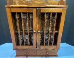 Vintage Wood Spice Rack With Drawers 1970s - Etsy