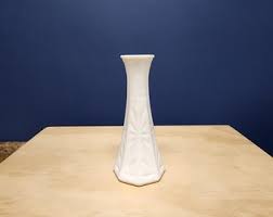 Large Crystal Rose Bowl With Diamond and Star Design, Vintage Round Vase - Etsy