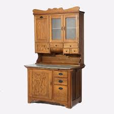 Sold at Auction: Antique Oak Hoosier Kitchen Cabinet Circa 1900