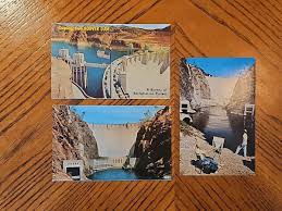 Vintage Hoover Dam Postcard Bureau Of Reclamation Lot Of 3 ...