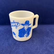 Vintage 1950s Hopalong Cassidy Milk Glass Mug – Hazel Atlas - Etsy