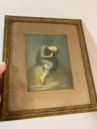 Hope' George Frederick Watts print framed Mandel Brothers ...