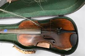 Sold at Auction: Antique Violin, signed HOPE, with case and bow, length 23 inches. Provenance: Property from a private New York collection sold to be...