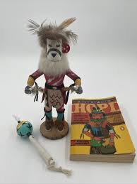 Vtg Hopi Kachina Doll Rabbit Stick Artist R Grey Includes Rattle And Book | eBay Australia