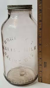 VINTAGE DIARY BOTTLE Horlick's Malted Milk Jar Clear ...
