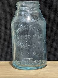 Two Antique or Vintage Blue Aqua Horlick's Malted Milk ...