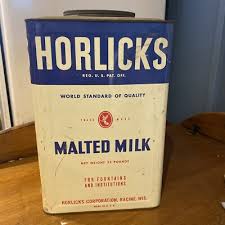 Vintage Horlicks Malted Milk Tin Metal Advertising Large 25 Pound Can | eBay