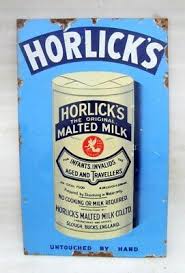 1930's Antique Rare Horlicks Malted Milk Ad Porcelain Enamel Sign Board England | eBay