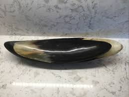 Real Ox Horn Oval Dish Tray Polished Finish SET OF 2 | eBay