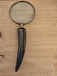 Vintage Taxidermy Horn Handled Magnifying Glass Great Display 11 Inches - Etsy