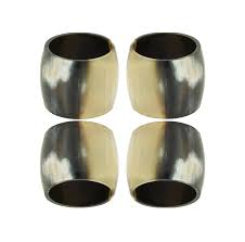Buffalo Horn Napkin Ring Set of 4 – Pandora's Santa Fe
