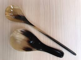 Combo 2 Big Horn Spoons, Buffalo Horn Spoon, Handmade ...
