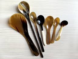 Combo 7 Horn Spoons, Spoons Collection, Buffalo Horn Spoon ...