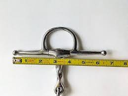5 Inch Stainless Steel Full Cheek Slow Twist English Snaffle Bit Used Good | eBay