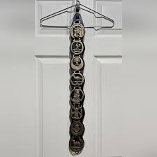 English Brass Horse Harness & 8 Medallions Leather Strap Rooster Windmill Camel