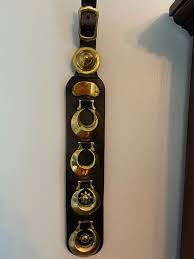 Vintage Leather and Brass Horse Strap - Etsy