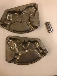 Early Rocking Horse w/Saddle Tin Chocolate Mold ~Original ...
