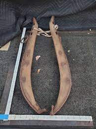 Antique Horse Mule Collar Yoke Wood & Cast Iron 25” Hand ...