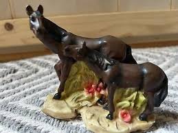 Vintage K's Collection Horse Figurine With Pony | eBay