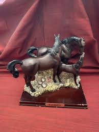CORNWALLIS LABEL BASE BLACK & BROWN HORSE FAMILY OF THREE ...