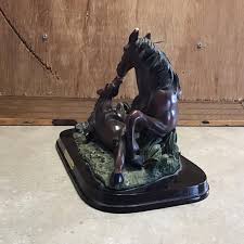 Vintage Horse and Colt Sculpture: Mother and Foal Statue - Etsy