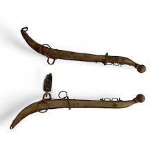 Pair Antique Horse Collar Vintage Harness Yoke Hames Metal Rustic | eBay