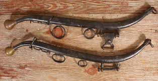 Antique 19th Century Horse Collar Yokes + Spare Knob Parts | eBay