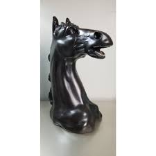Mid 19th Century Antique Bronze Horse Bust Signed L M Morise ...