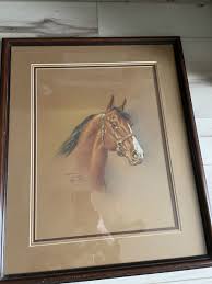 Quarter Horse Framed Pastel Drawing by Dorothy Heiman | eBay