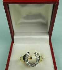 Gold Horseshoe Ring In Men's Rings for sale | eBay