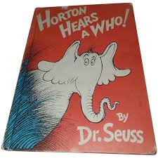 Vintage Hard Cover Book Dr. Seuss Horton Hears a Who. For Sale at Ruby Lane