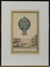 Sold at Auction: After Charles Dupont [HOT AIR BALLOONS] Eight hand-colored prints, framed
