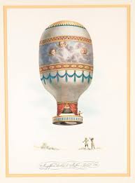 Lot - SET OF FOUR HOT AIR BALLOON PRINTS
