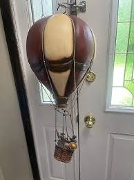 Hot Air Balloon Model Red & White Wide Striped 13" Hanging Ceiling Home Decor | eBay