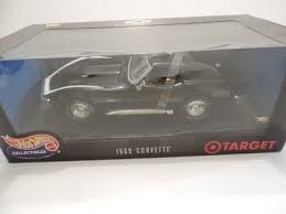 HOT WHEELS 1/18 SCALE 1967 CORVETTE 427 DUNTOV BLACK SILVER ...