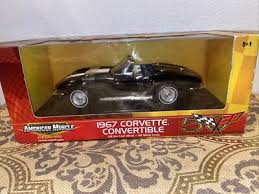 Ertl Amer Musc 67”Corvette Conv 50th Ann D/C RARE Black ...