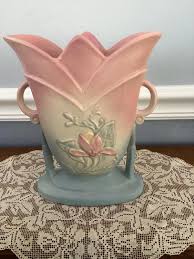 Hull Magnolia Art Pottery Pink Pastel Vase - Etsy