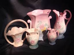 Vintage Hull Art Pottery - Dogwood/wild Rose Pattern #516 - Cream and Turquoise 4 3/4 Inch Vase - 1942 to 1943 - Etsy