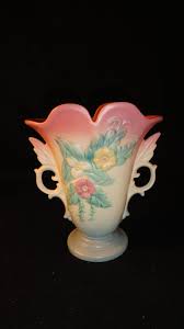Hull Art Pottery W-9 Vase Double Handle Wings Wildflower ...