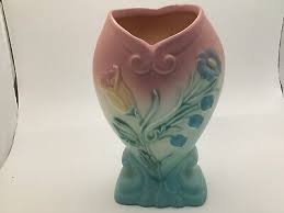 Hull Art Bow Knot Blue Green Vase B-3 6 1/2 | eBay