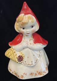 Antique Hull Ware Pottery Little Red Riding Hood Cookie Jar #967 1940's Xlnt | eBay
